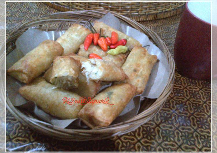 bahan dan cara membuat Lumpia Tahu Udang