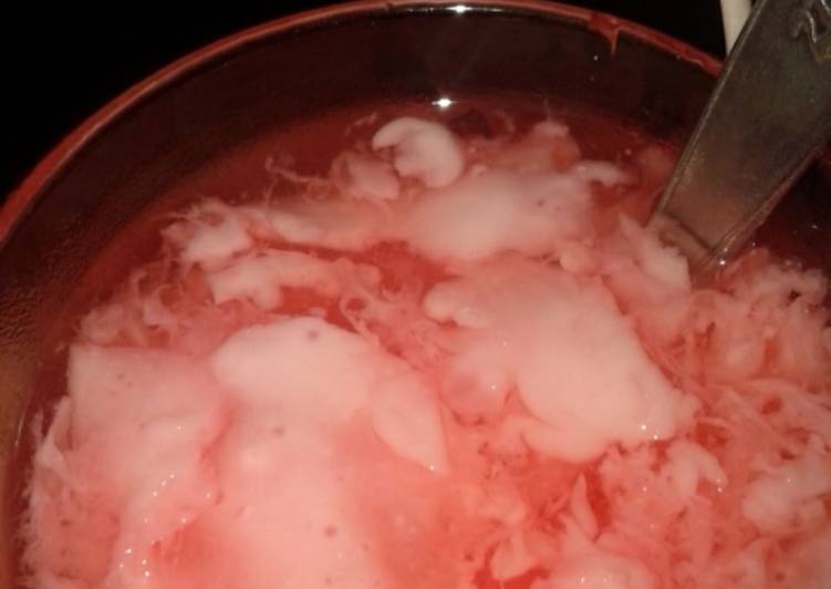 resep makanan es agar agar santan (kopyor)