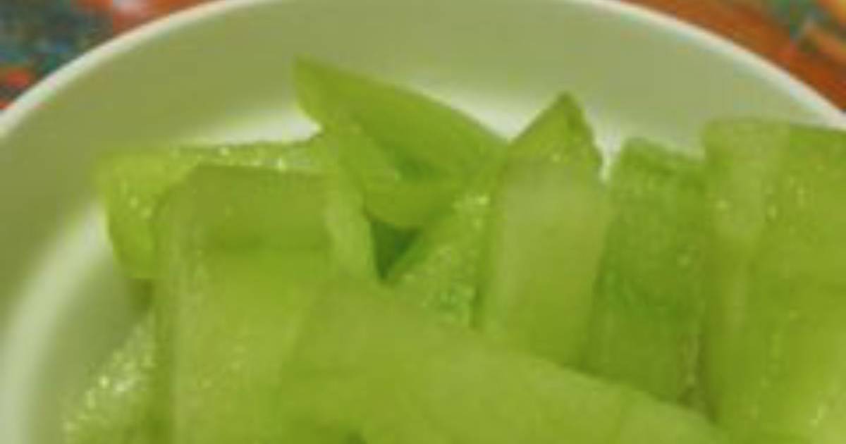 Resep Es Kulit Melon Madu Cemilan  Sehat  untuk Anak  oleh 