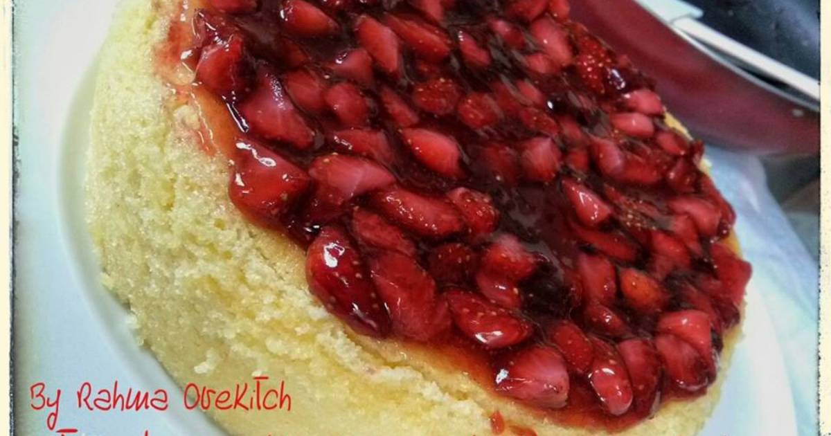 Resep Strawberry (Japanese) Cheese Cake Resep Strawberry (Japanese) Cheese Cake