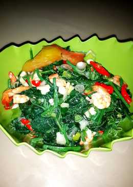 Tumis Daun Pucuk Labu Siam Udang 