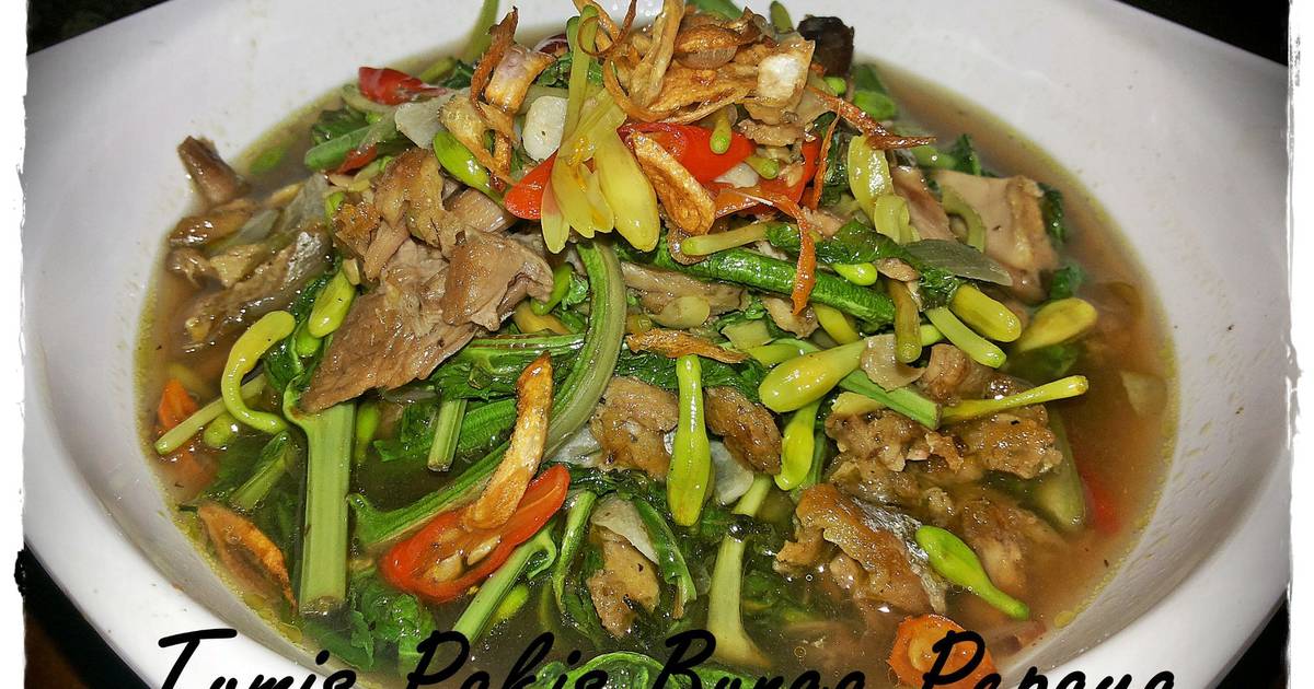 Resep Tumis  Pakis Bunga  Pepaya  oleh Melanie Cookpad 