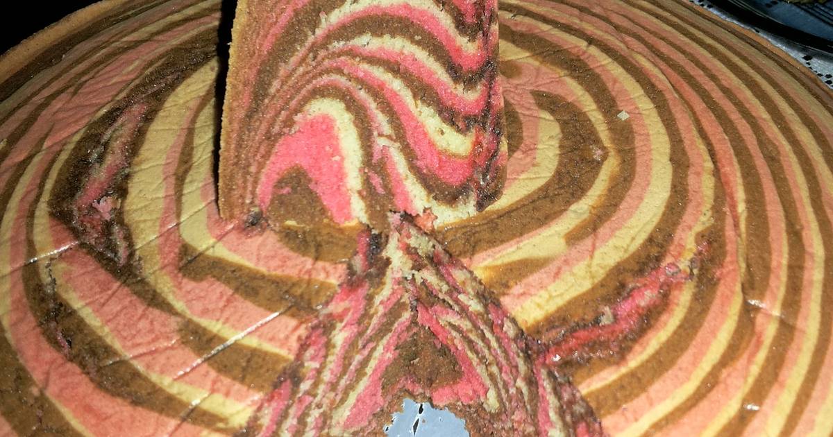 Resep zebra cake lembut
