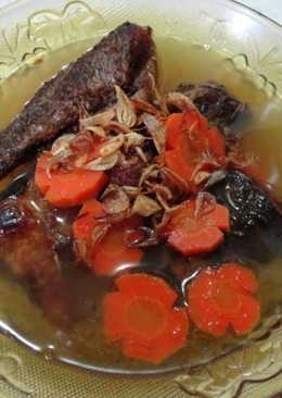 Sop Ikan Haruan Goreng khas Kalimantan Selatan