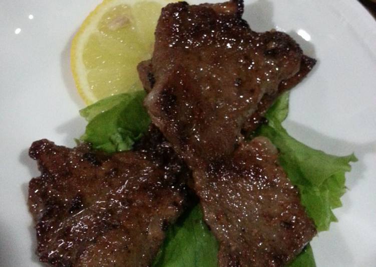 resep masakan Grilled Meat (Daging Panggang Kecap Inggris)