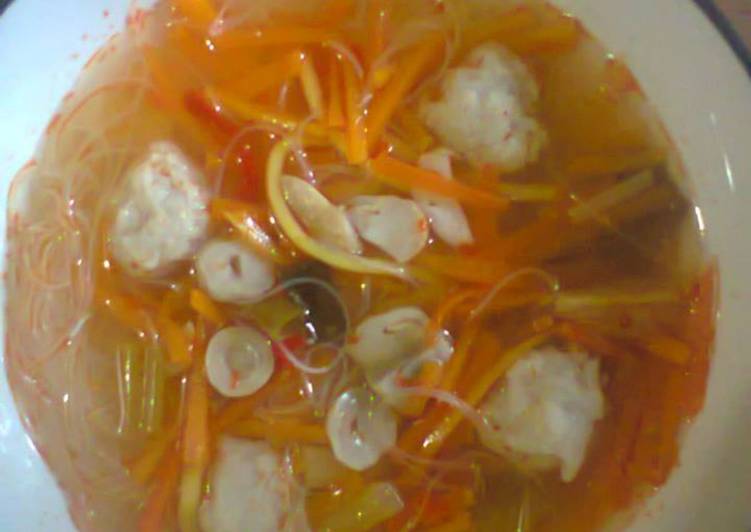 resep lengkap untuk BAKSO LELE KUAH TOMYAM