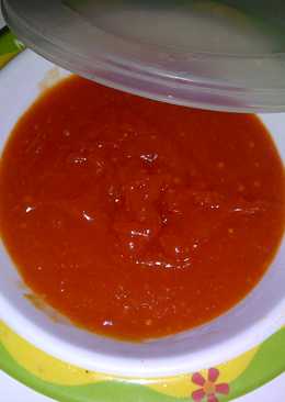 Saus Sambal Dengan Campuran Ubi