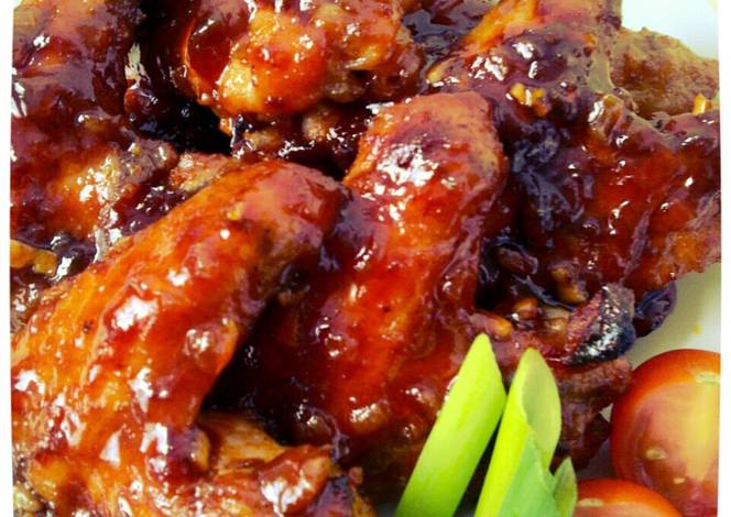 wings chicken baked resep Wings Honey Resep panggang Chicken madu (sayap Baked ayam