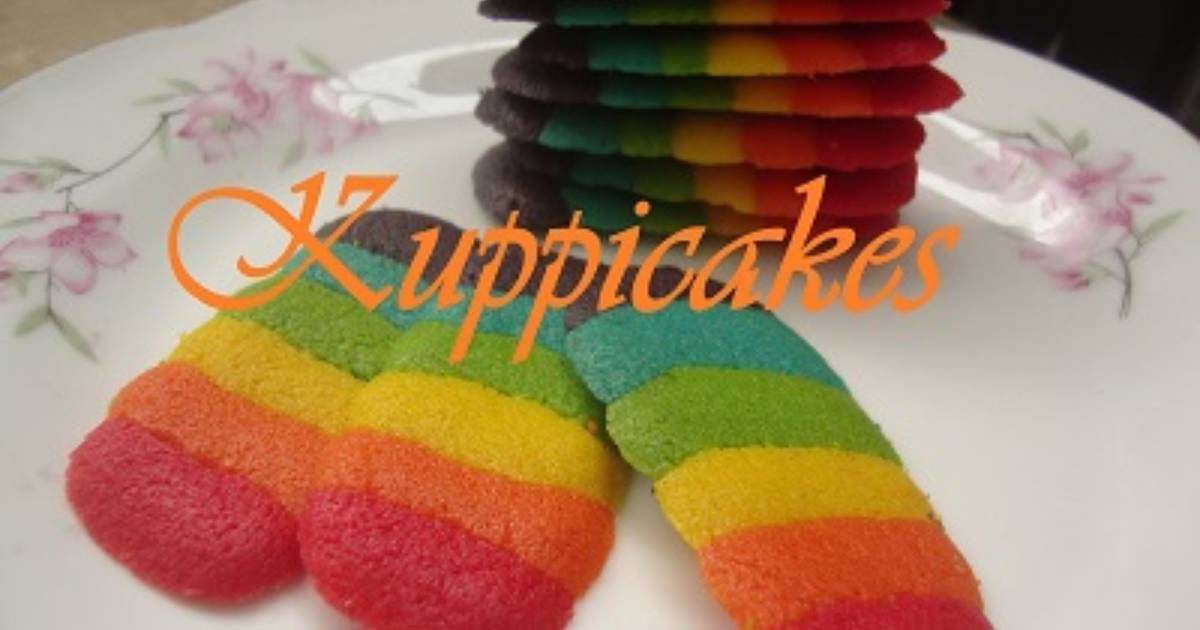Resep Lidah kucing rainbow