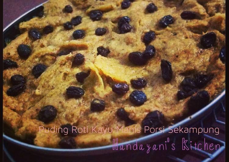 gambar untuk resep makanan Puding Roti Kayu Manis Porsi Sekampung