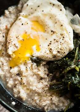 Bubur Bayam Oatmeal (aka. Savory Oatmeal)