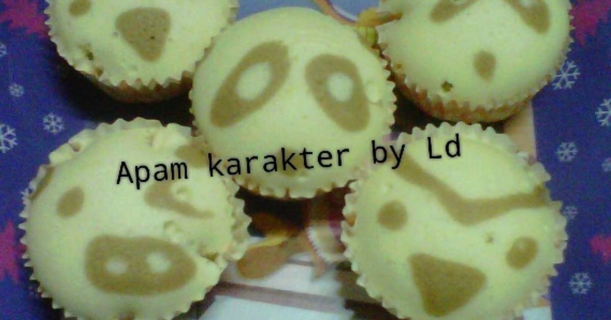Resep Apam karakter/bolkus mingkem