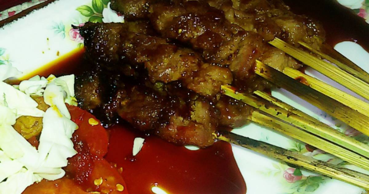 Resep sate  sapi  gurih manis oleh Efaprodita Cookpad