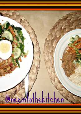Nasi Urap Sambal Ikan