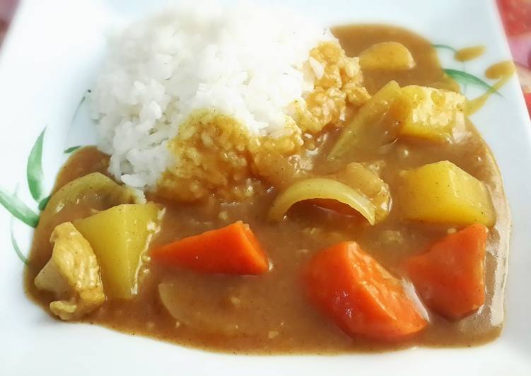 cara membuat Simple Japanese Curry Rice