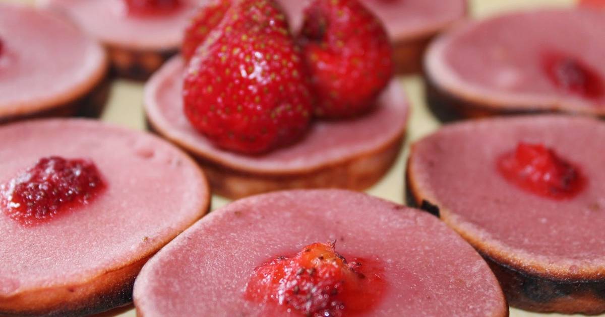 Resep Kue lumpur stroberi cantik