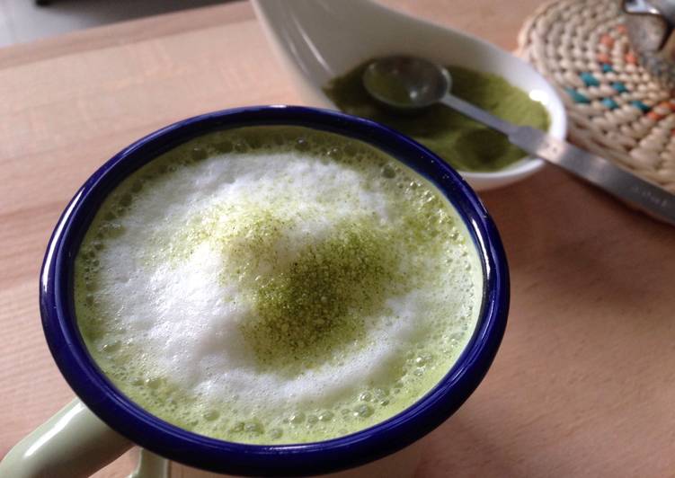 gambar untuk resep makanan Homemade Matcha Green Tea Latte