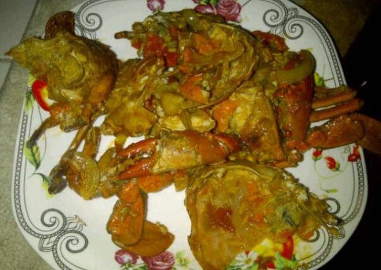 resep kepiting saos padang warten (warung tenda)