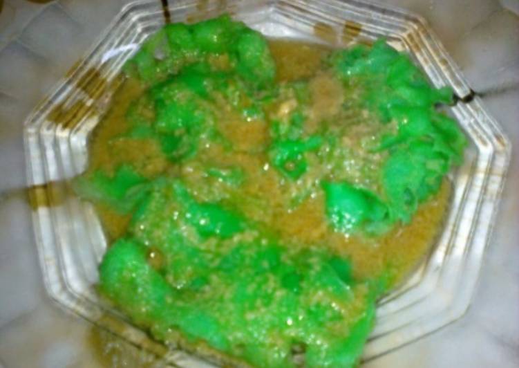 resep Roti Jala Pandan dengan Siraman Kuah Gula