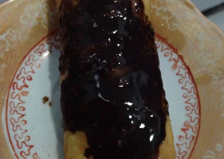 resep masakan Lumpia duren saos coklat