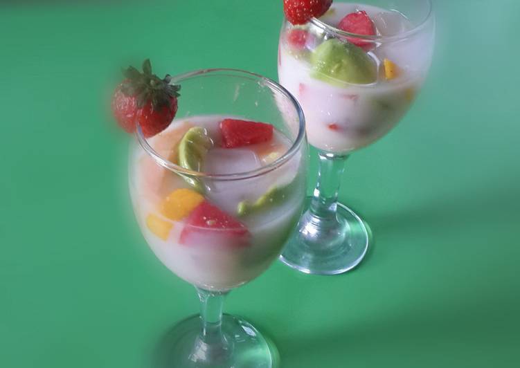 Resep ES BUAH SUSU - Mama Gustu