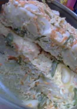 makaroni sayur kukus