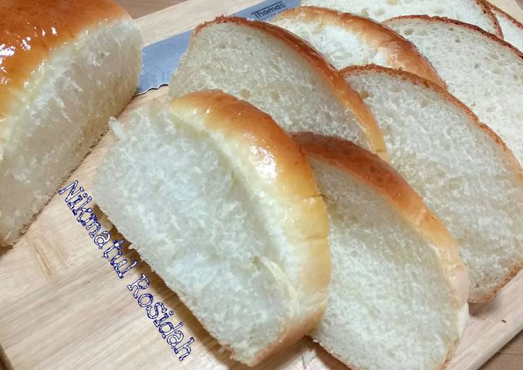 Resep Roti Tawar susu/Hokkaido.