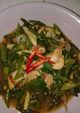 tumis buncis udang saus tiram