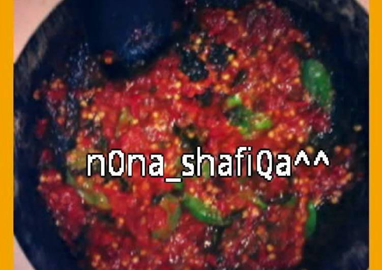 Resep sambal mentah super pedas yummy^^ By Neng Nona Oliphe