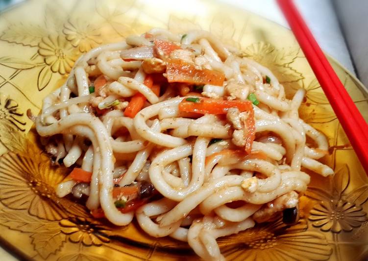 gambar untuk resep makanan Spicy Yaki Udon