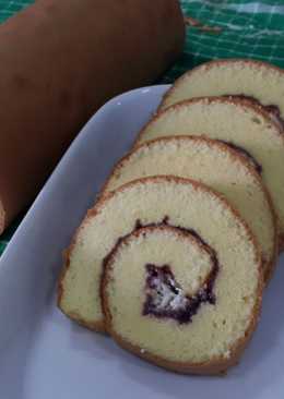 Bolu Gulung ala Meranti (swiss roll cake)