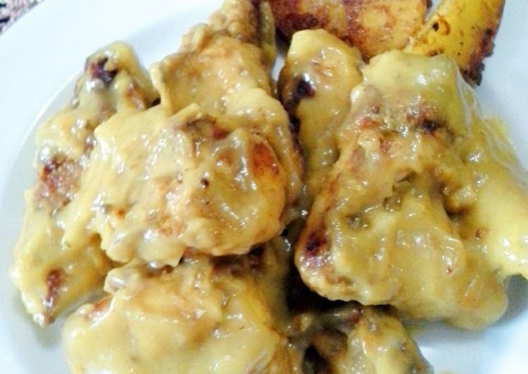 gambar untuk resep makanan Ayam panggang saus sate padang