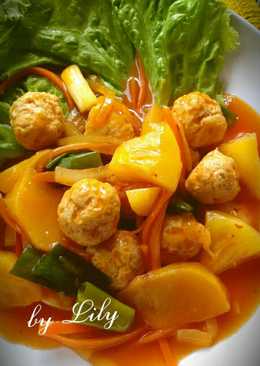 Sweet&Sour Chicken Meatballs/bola ayam asam manis