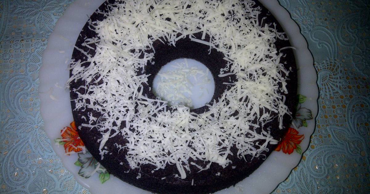 Resep Bolu kukus ketan hitam toping keju Resep Bolu kukus ketan hitam toping keju