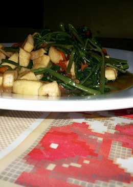 Tumis Tahu Kangkung Saos Tiram