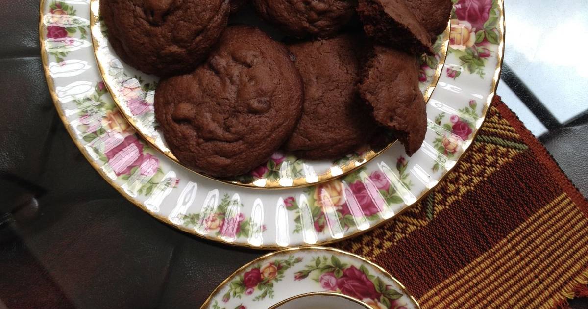 Resep Double Chocolate Chip Cookies Mrs. Firda