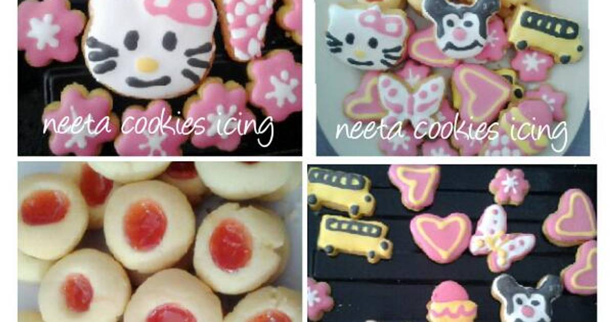 Resep cookies cantik sugar icing, atau nastar strawberry, silahkan pilih dalam 1 adonan Resep cookies cantik sugar icing, atau nastar strawberry, silahkan pilih dalam 1 adonan