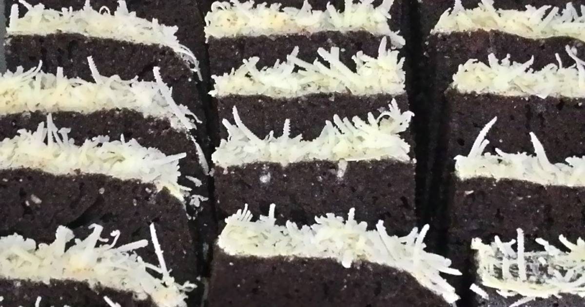 Resep Brownis Kukus Coklat Tabur Keju Resep Brownis Kukus Coklat Tabur Keju