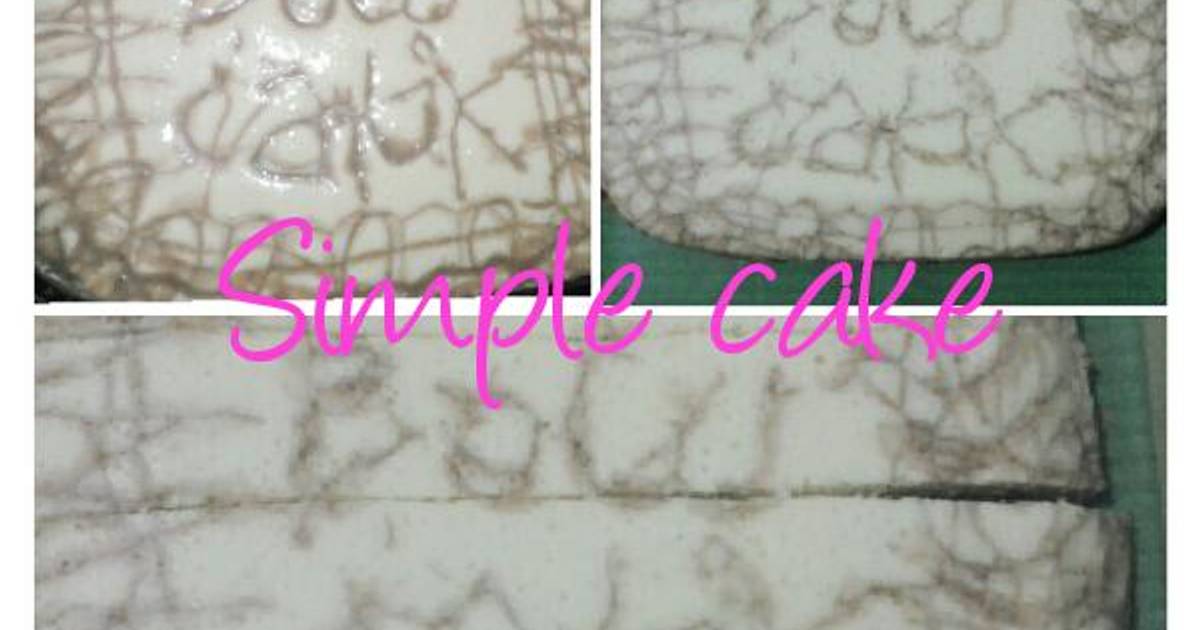 Resep simple sponge cake (sponge cake sederhara, bgtz....) cocok untuk snack anak, ato teman minum teh