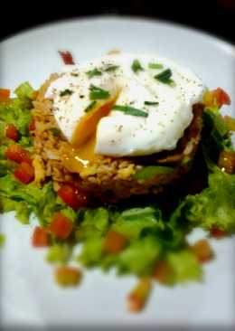 Nasi Goreng Istimewa ala Lucky's Kitchen with poached egg (Chinese Food)