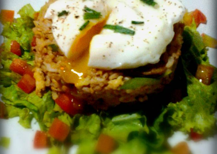 resep makanan Nasi Goreng Istimewa ala Lucky's Kitchen with poached egg (Chinese Food)