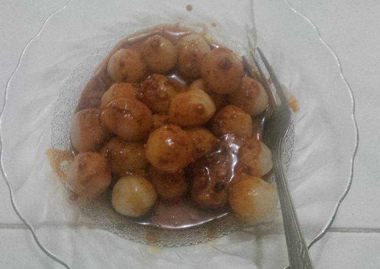 gambar untuk resep makanan Cilok Kenyal Saus Kacang