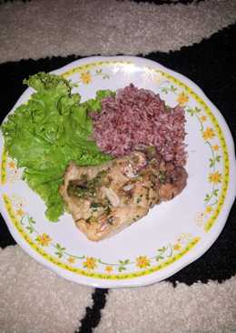 Chicken Parsley with Garlic Sauce