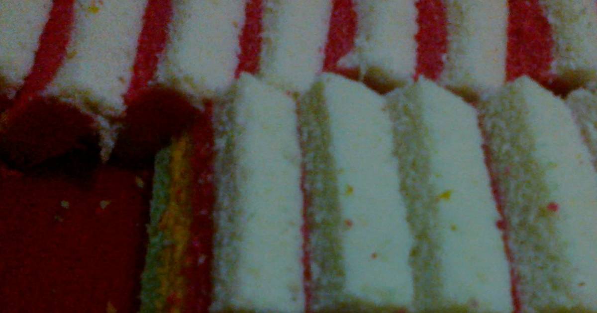 Resep rainbow cake simpel