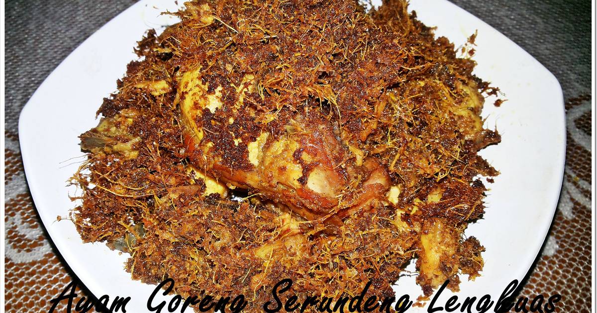 Resep Ayam Goreng Serundeng Lengkuas oleh Melanie - Cookpad