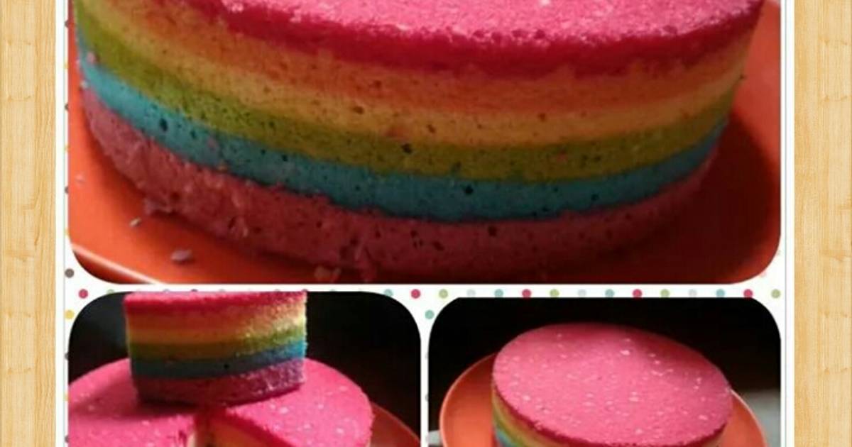 Resep Bolu Kukus Rainbow