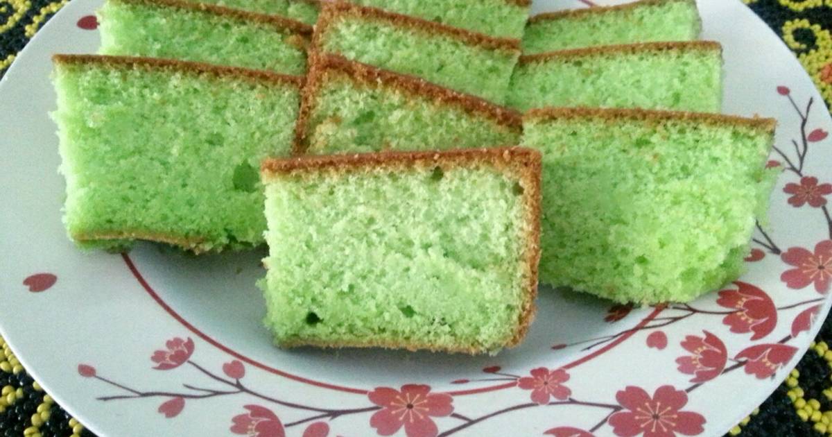 Resep Bolu sponge pandan