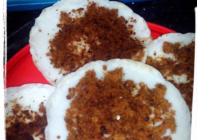 Resep kue tepung beras- ketan tabur abon - Ummu Nafis-Hammam