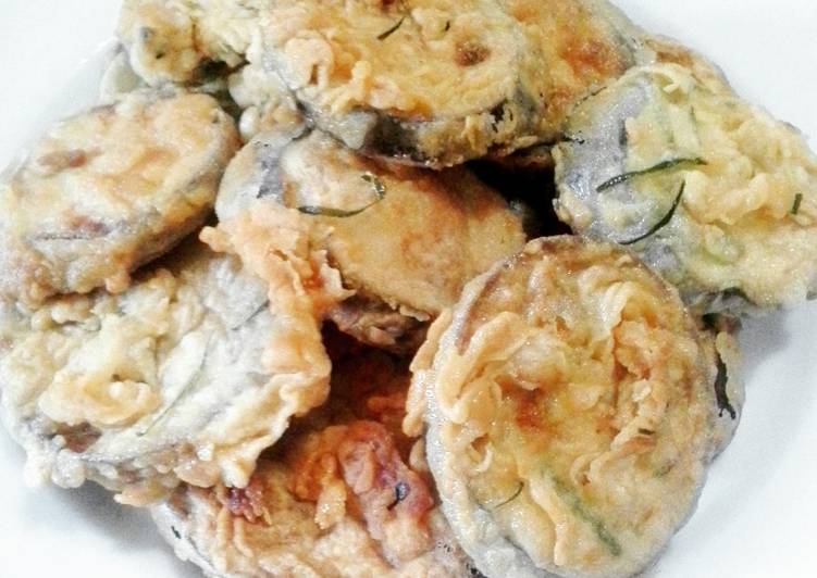 cara membuat Terong goreng tepung krispy daun jeruk nipis