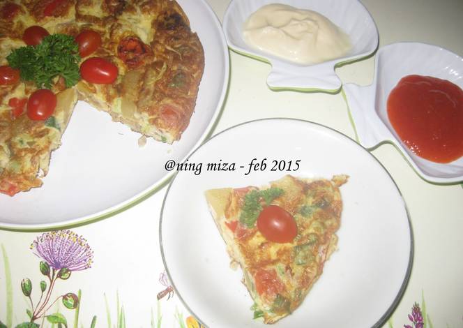 Fritata Kentang Jamur